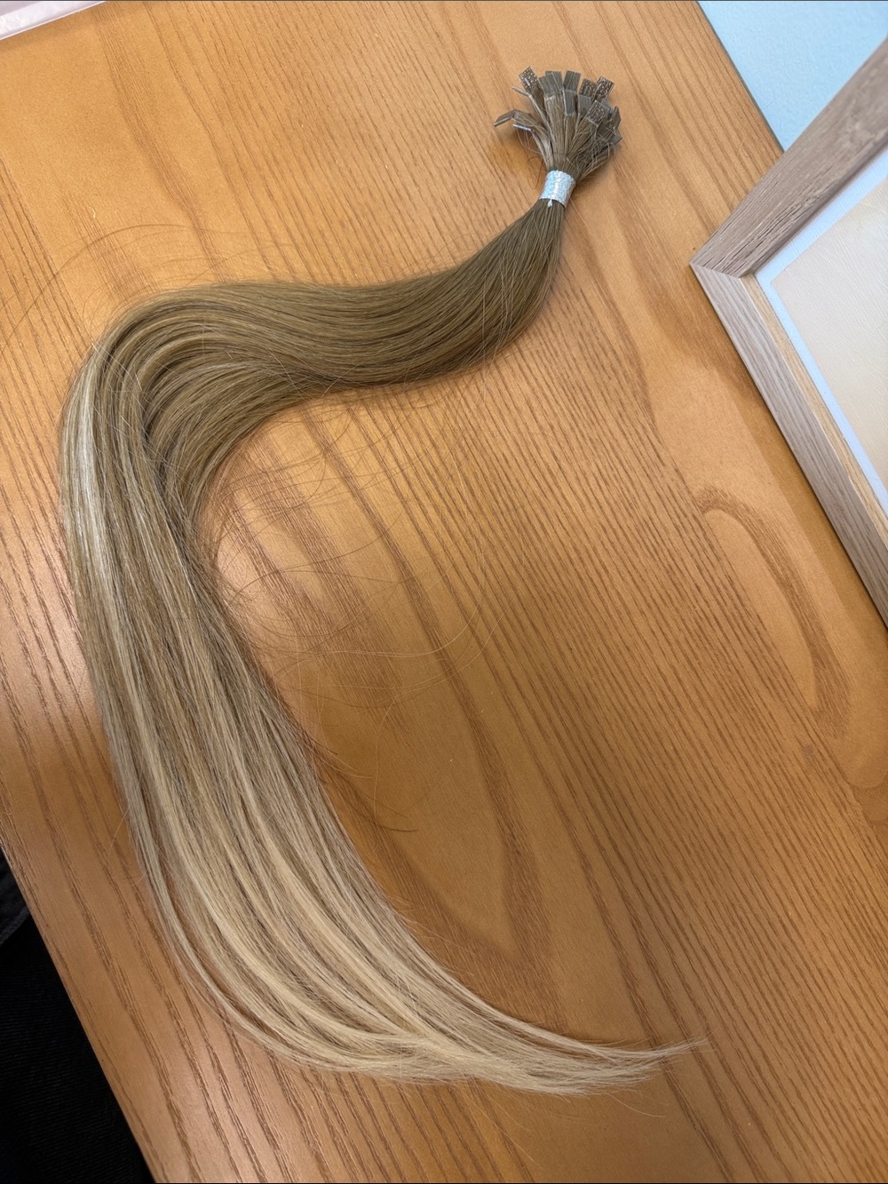 BELLAMI ash brown ash blonde k tip Hair Extensions